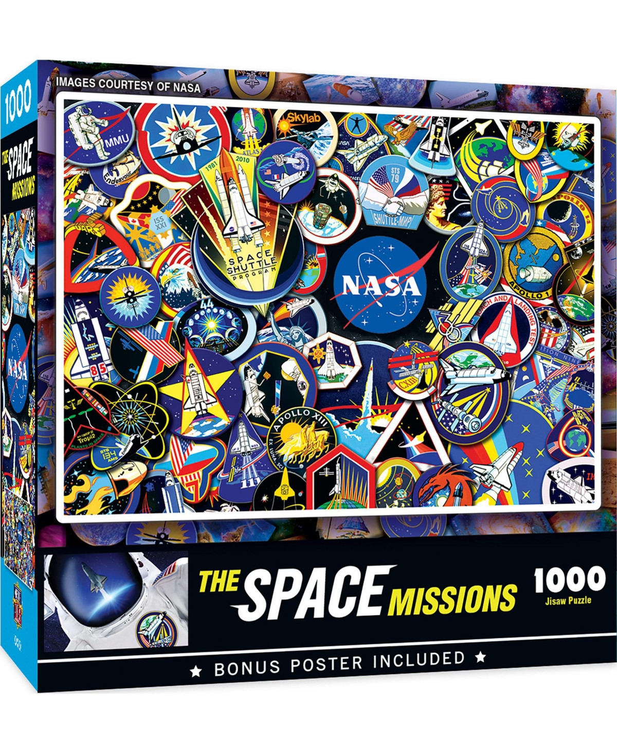 MasterPieces The Space Missions - 1000 Piece Jigsaw Puzzle for Adults - Multicolor | Macy's