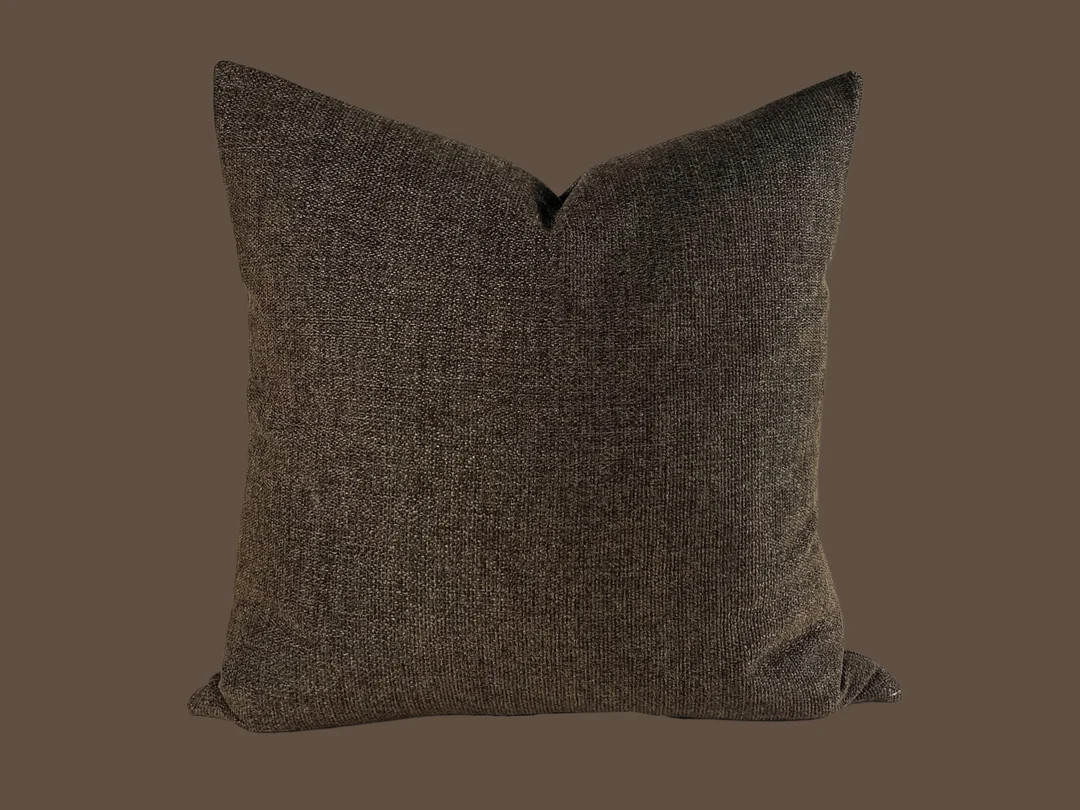 Henry Moody Pillow Covers Moody Pillow Dark Brown Pillow - Etsy | Etsy (US)