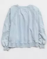 Aerie Hey Crochet Sweatshirt | American Eagle Outfitters (US & CA)