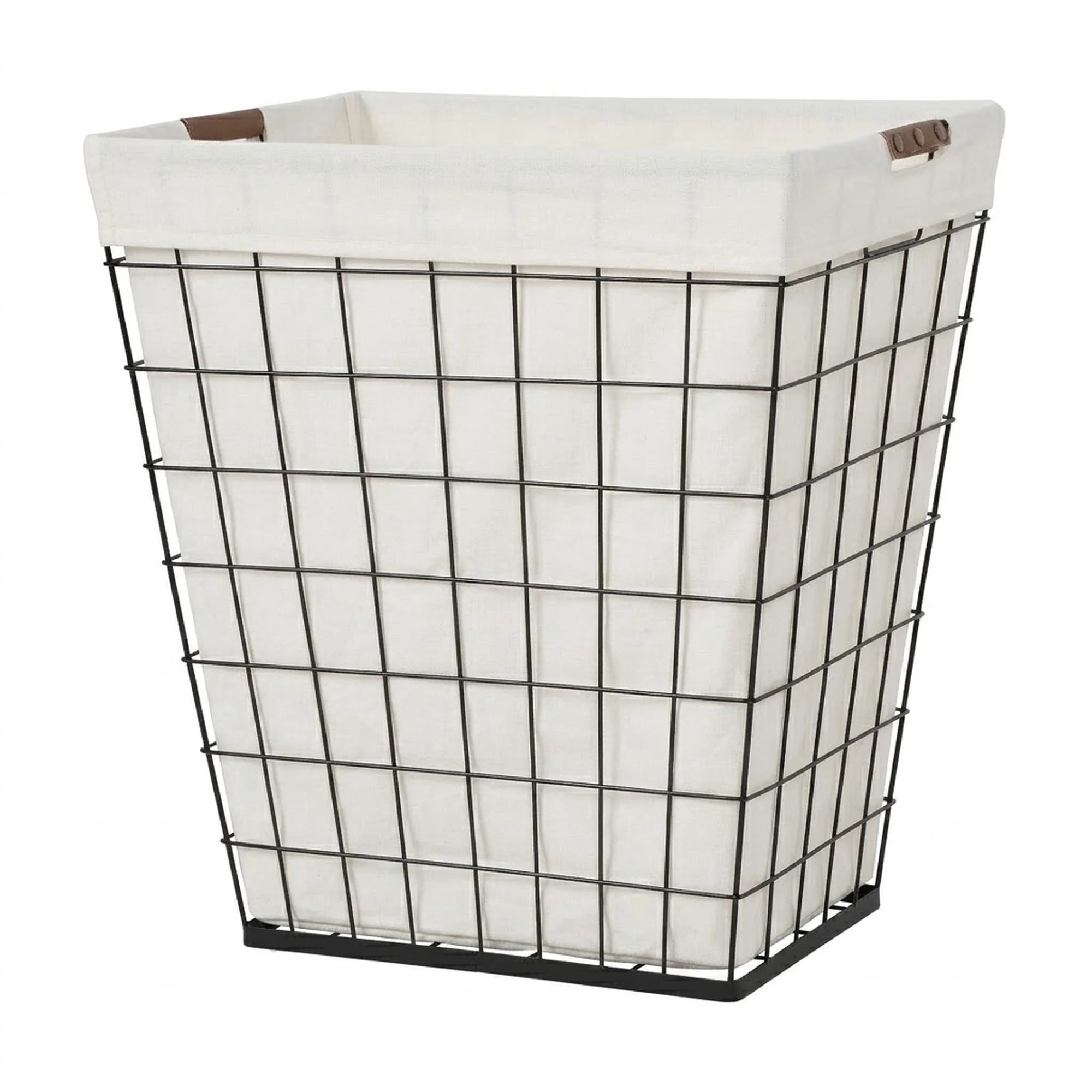 Better Homes & Gardens 75L Rectangular Steel Wire Laundry Hamper with Removable Liner, Natural, A... | Walmart (US)