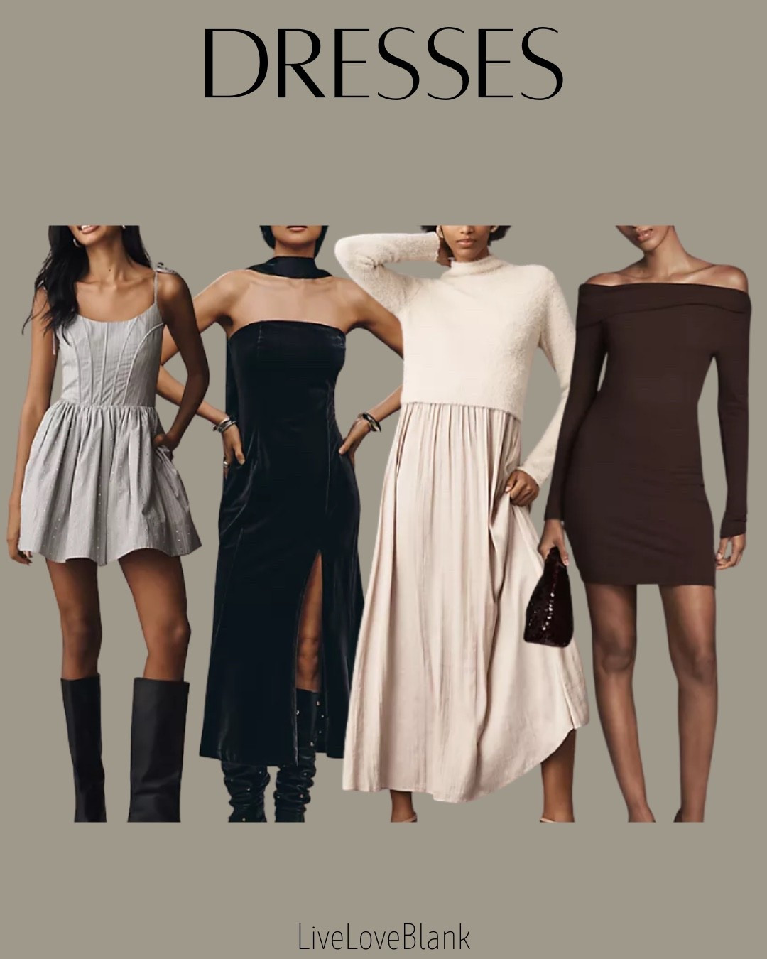 Seasonal dresses from Anthropologie 
Party dresses special event dresses 
Trendy fashion

#LTKSeasonal #LTKStyleTip #LTKOver40