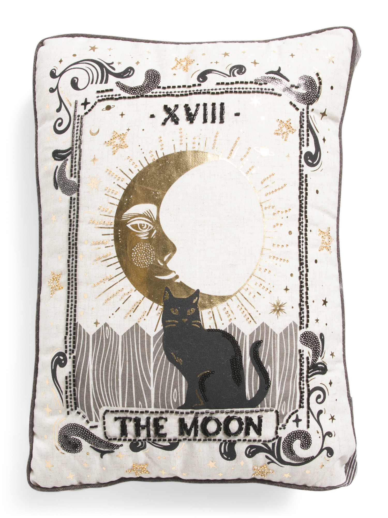 14x20 Linen Blend Tarot Moon Card Pillow | Throw Pillows | Marshalls | Marshalls