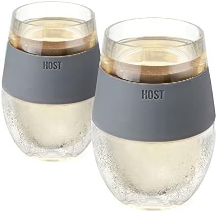 Host Wine Freeze Cup Set of 2 - Plastic Double Wall Insulated Wine Cooling Freezable Drink Vacuum... | Amazon (US)