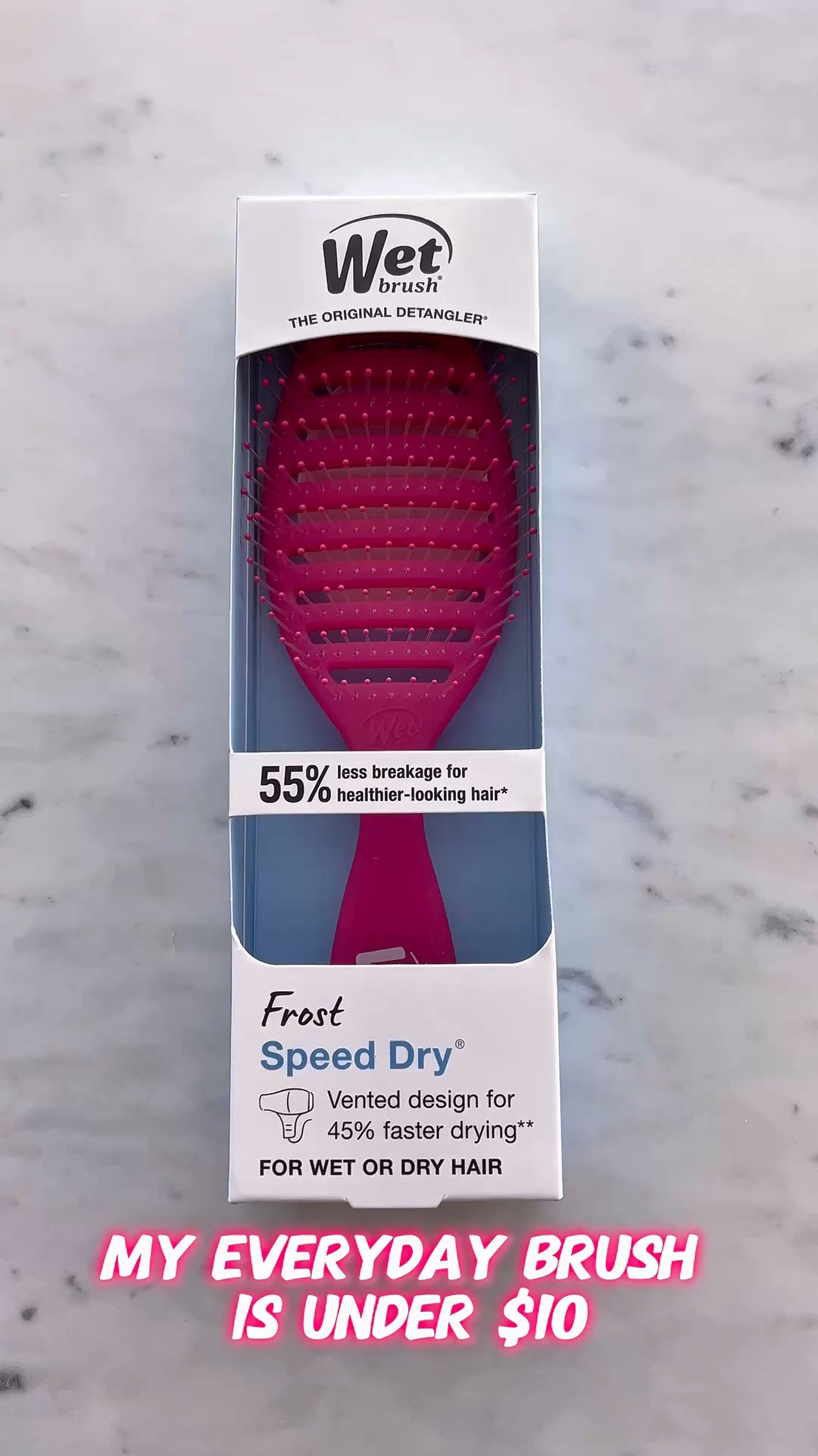 My everyday hair brush is under $10. You have to try it. It’s awesome to use on wet hair as soon as you get out of the shower. 

I love the bristles and the durability of this brush. It really helps when de tangling your hair. 

Highly recommend this brush and I love the price point too!


#LTKSeasonal #LTKOver40 #LTKSaleAlert #LTKU #LTKTravel #LTKgrwm #LTKBeauty #LTKSwim #LTKvlog #LTKselfcare
