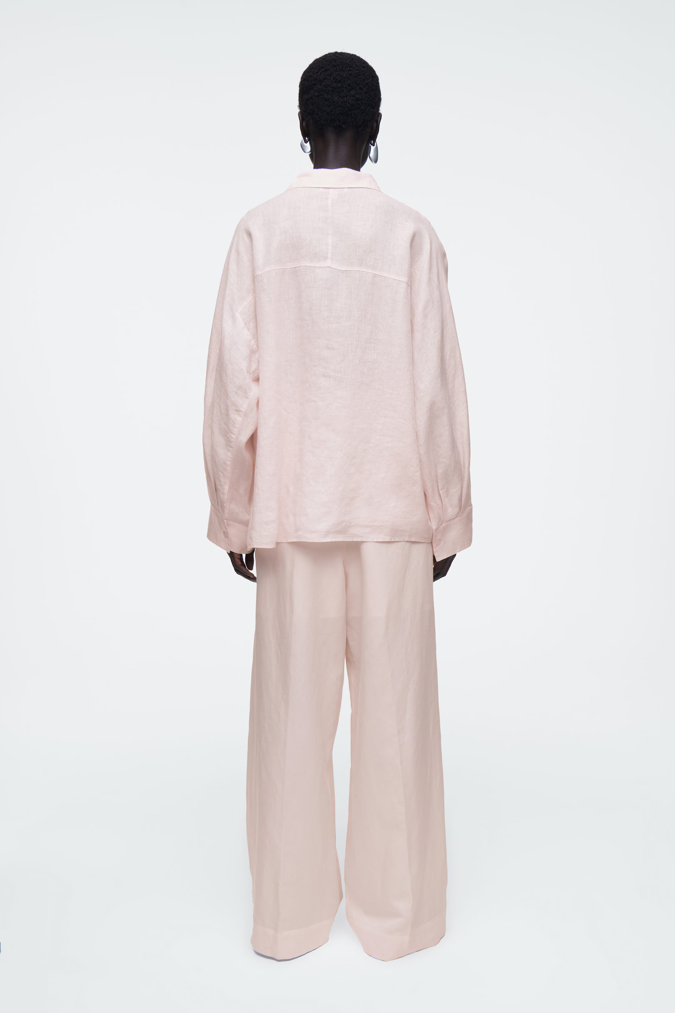 BOXY LINEN SHIRT - POWDER PINK | COS | COS UK