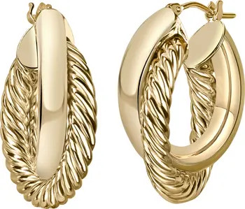14K Gold Twisted Hoop Earrings | Nordstrom