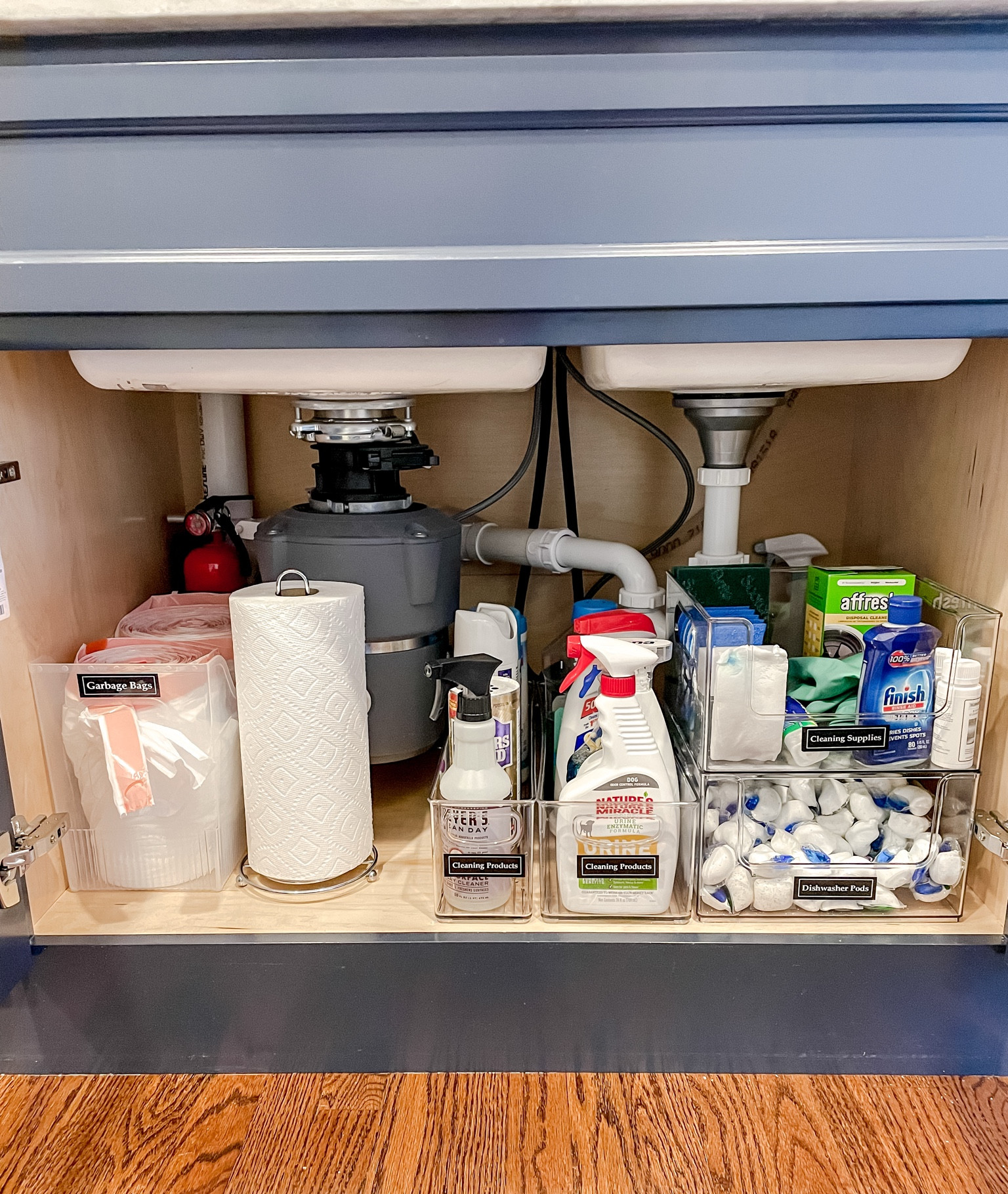 Under the sink organizing! These multi-purpose bins from Target are so good for bulk buying garbage bags.

I also love The Home Edit stackable bins 

#LTKHome