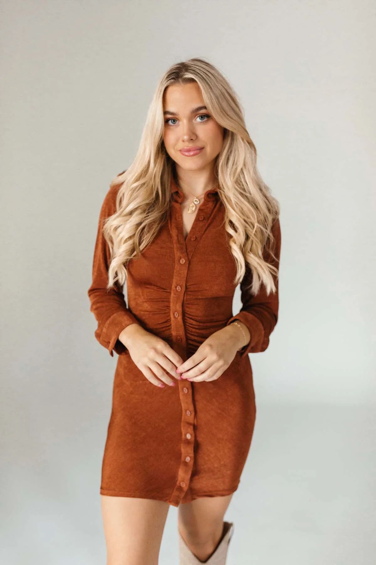 Erica Dress Rust | The Post