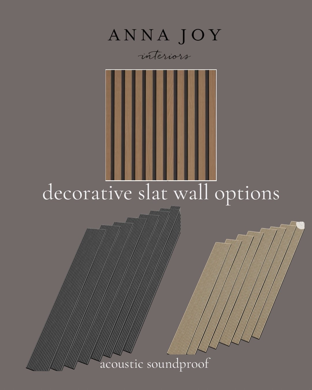 Decorative slat wall options 


#LTKHome #LTKdayinmylife