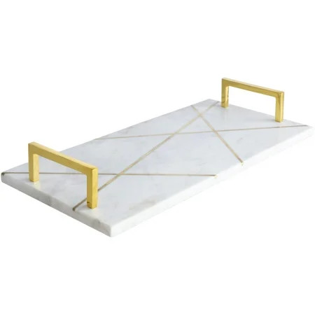 Surya Luxe Modern Marble Tray LXE-001 | Walmart (US)