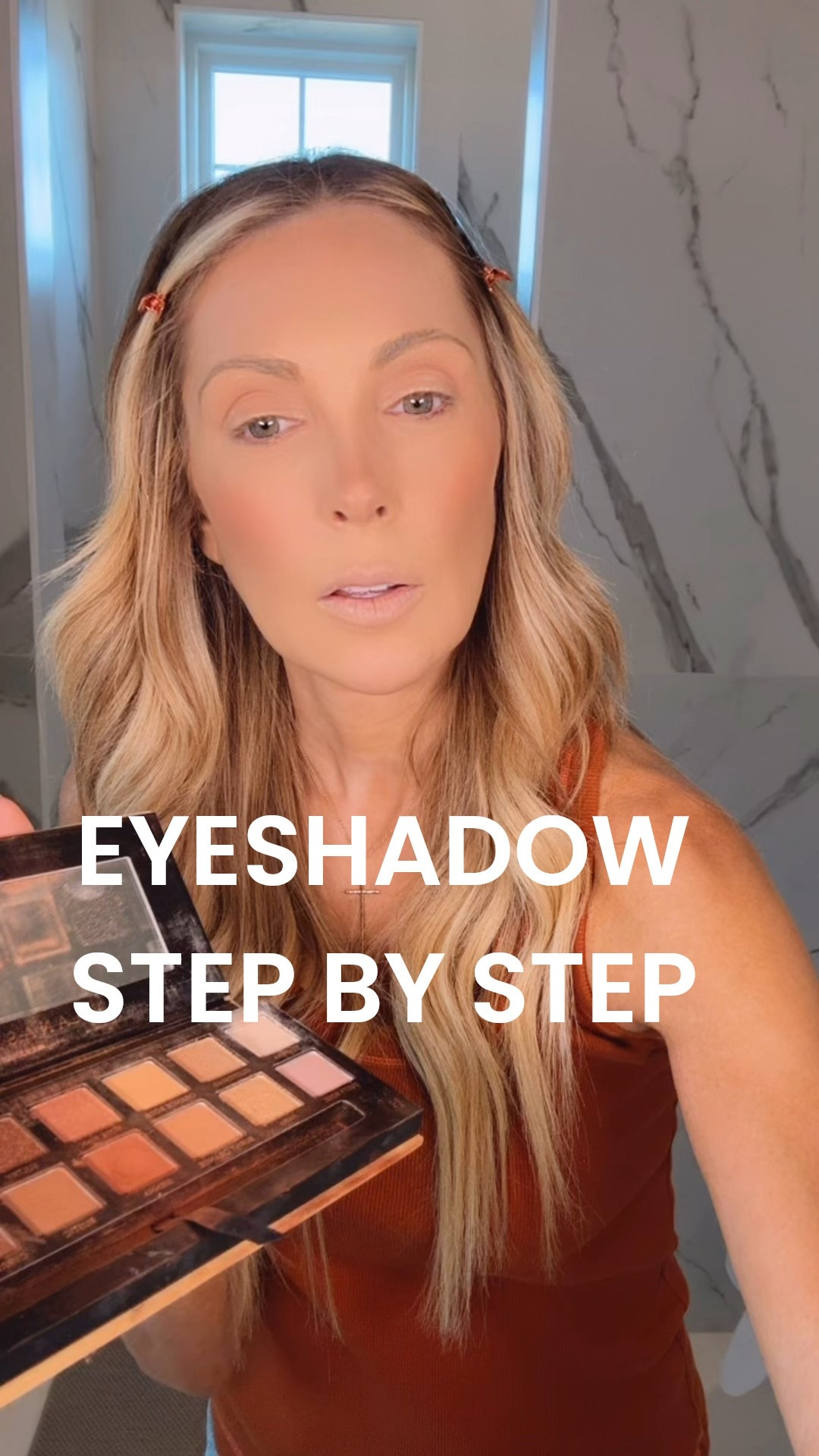 Here's the order of my Anastasia Soft Glam palette steps. A celebrity makeup artist friend taught me these... I'm just recopying her skill set! 

Get this palette during Sephora's Savings Event. Buy online and pick up in store or get same day delivery!  

Anastasia Soft Glam Eye Palette (in this order) 
1. Tempera all over the lid 
2. Orange Soda in crease 
3. Burnt Orange in crease 
4. Sienna in corner and just a smidge into lower crease 
5. Rustic in corner 
6. Cypress Umber in corner 
7. Dampen eraser brush and blend Cyprus Umber under eye as eyeliner. 
8. Dampen angled brush, mix Rustic and Noir, and use as top lid liner. 
9. Put a little bit of Fairy in inner corner. 

#sephora @sephora #sephorapartner #sephorahaul 

#LTKSaleAlert #LTKOver40 #LTKBeauty