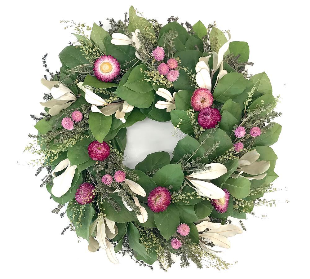 Pink Floral Wreath | Pottery Barn (US)
