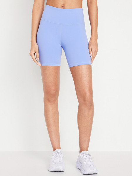 High-Waisted PowerSoft Biker Shorts -- 6-inch inseam | Old Navy (CA)