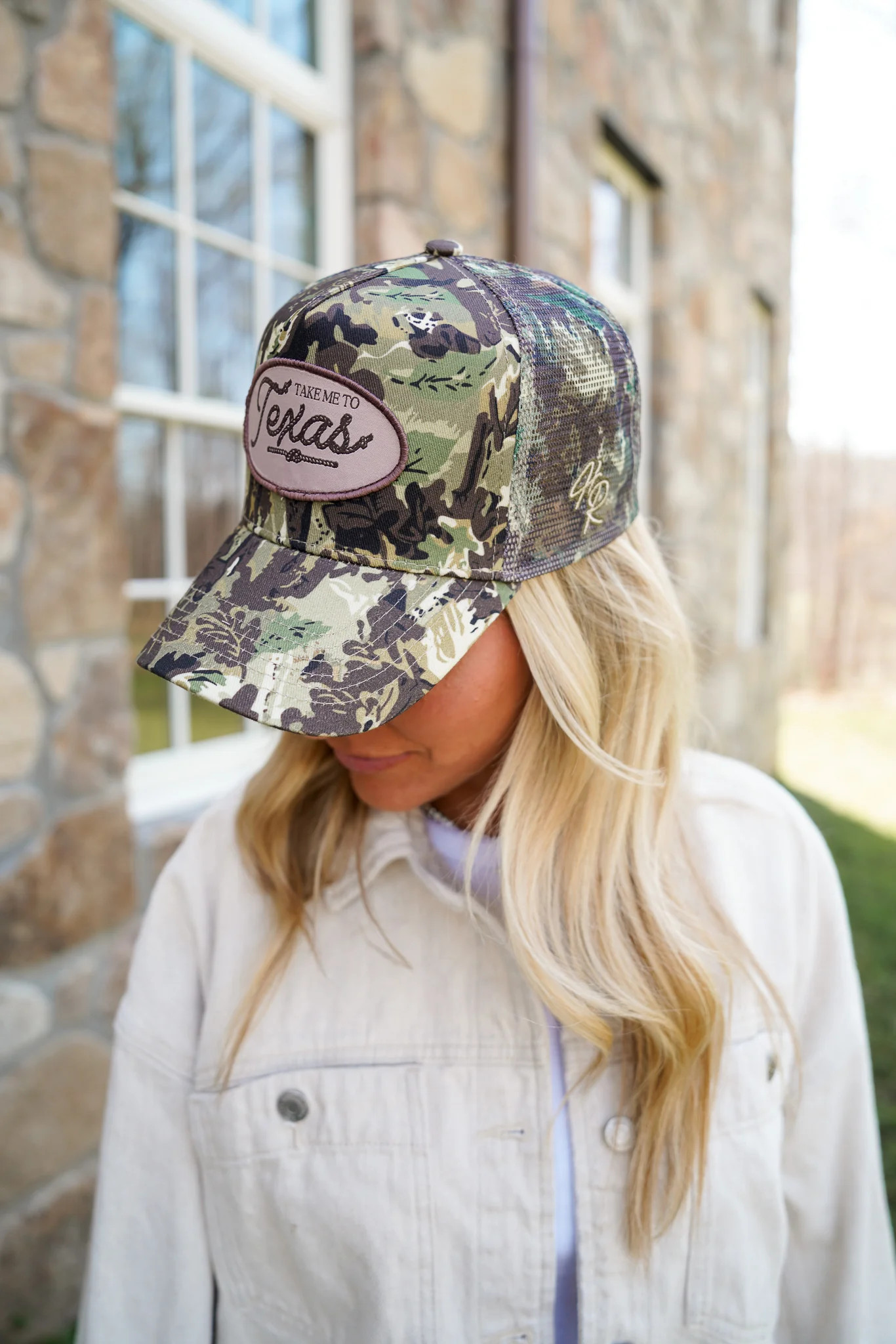 Take me to Texas - Camo Vintage Trucker Hat | KenzKustomz
