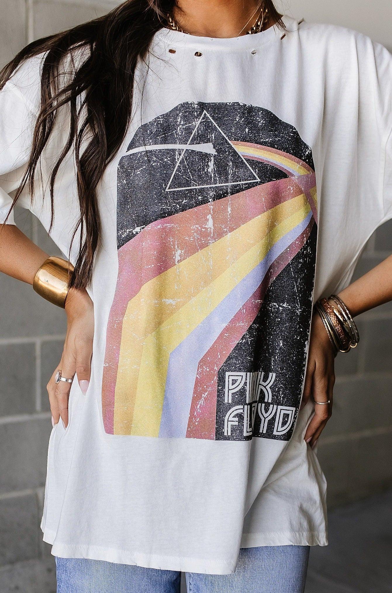 Pink Floyd Graphic Tee - Rainbow Tee | Mindy Mae's Market