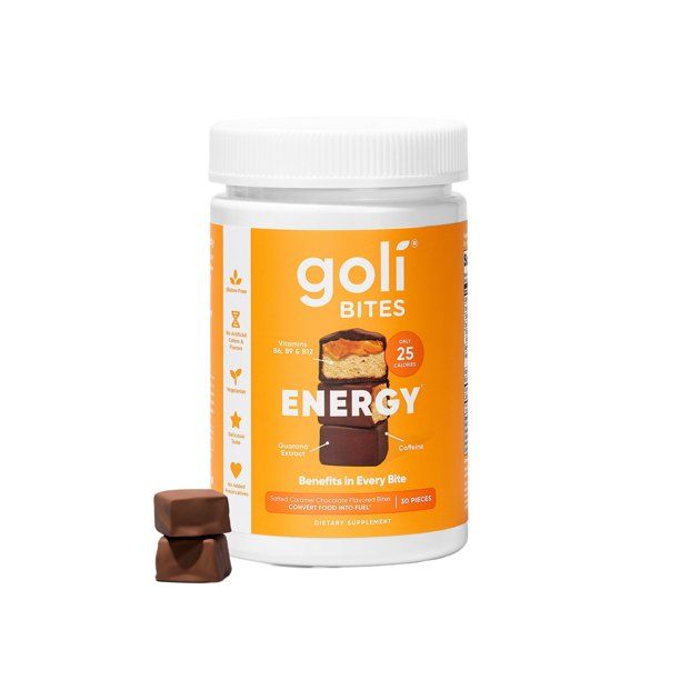 Goli Nutrition Energy Bites, Salted Chocolate Caramel, 30 Count - Walmart.com | Walmart (US)