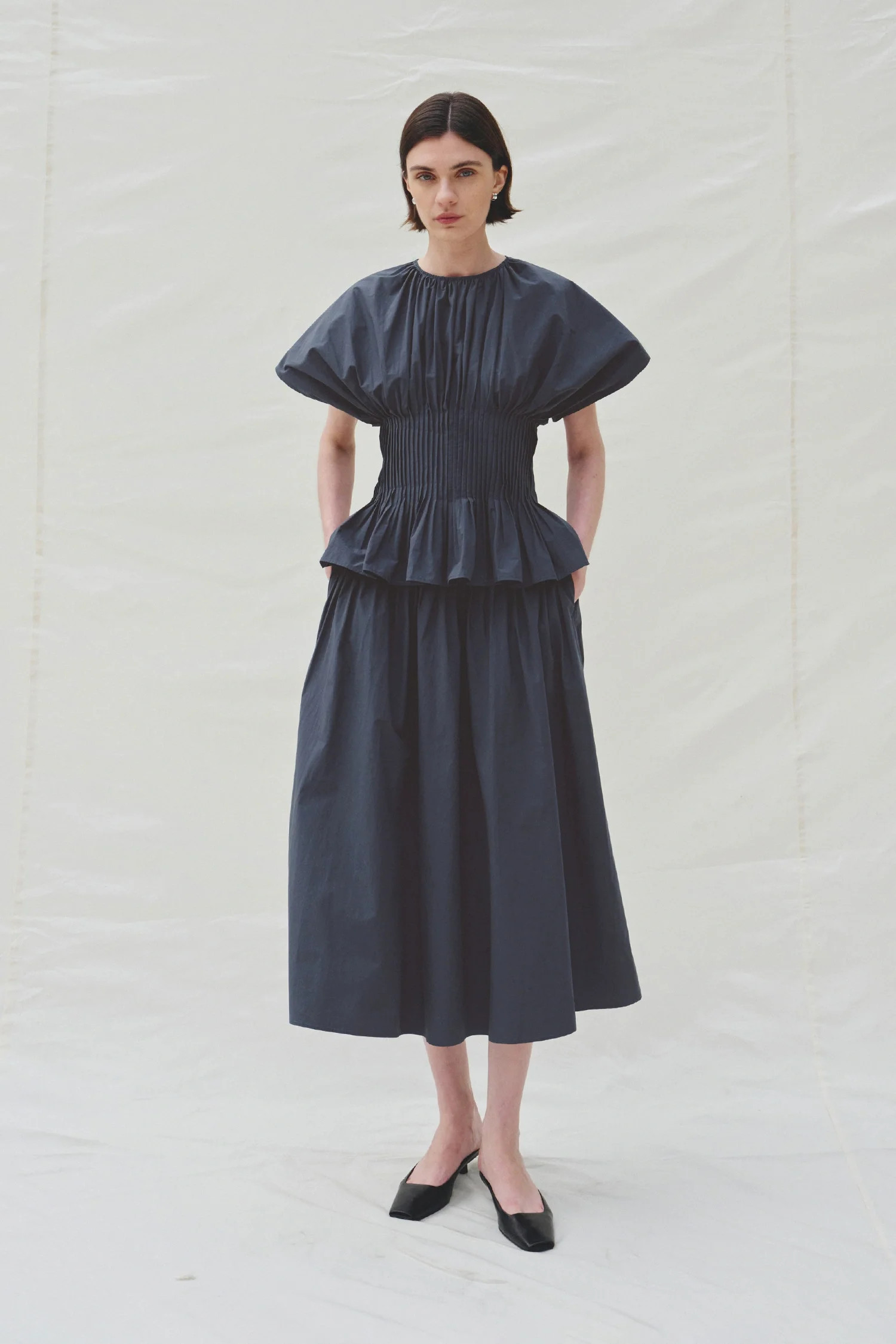 Piquenique Pintuck Skirt | A-Line Cotton Skirt | Rue Sophie