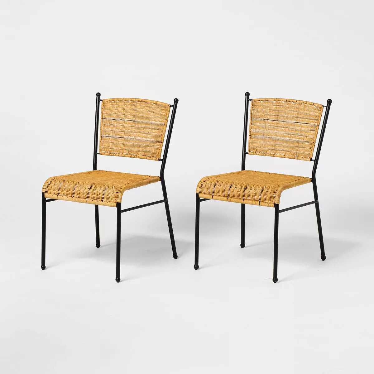 2pk Woven Metal Dining Chair - Threshold™ designed with Studio McGee | Target