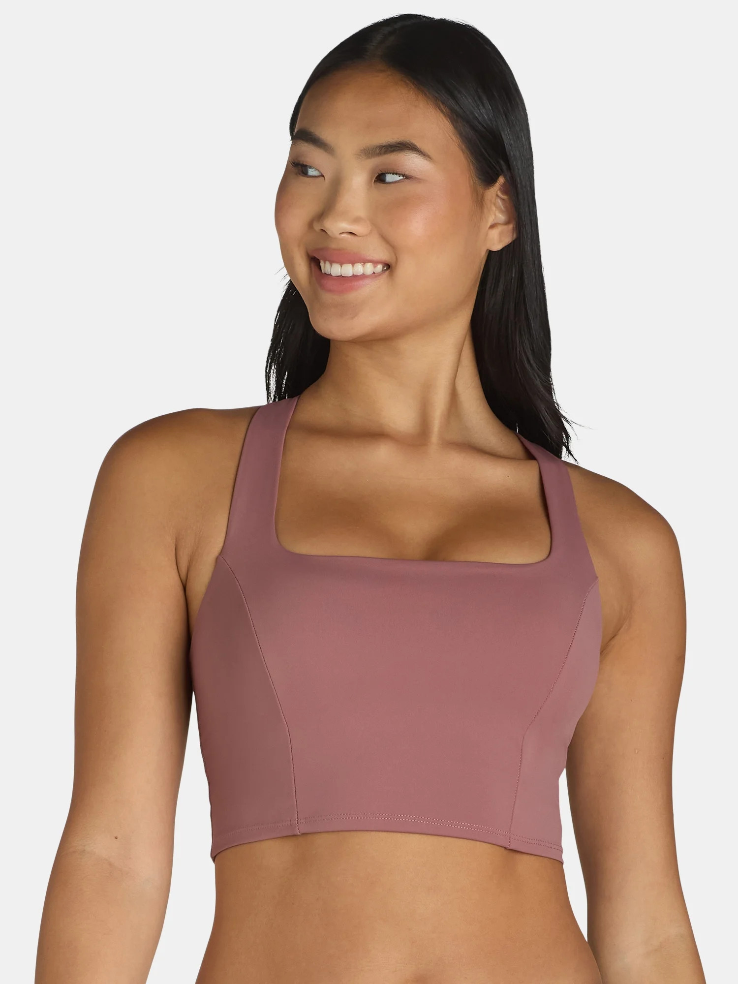 Avia Square Neck Sports Bra for Women, Medium Support, S-3XL | Walmart (US)