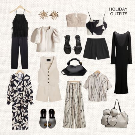 Holiday outfits for warmer weather 🏝️ 

‼️Don’t forget to tap 🖤 to add this post to your favorites folder below and come back later to shop

Make sure to check out the size reviews/guides to pick the right size

Holiday outfit, summer outfit, vacation style, holiday style, crochet dress, beach outfit, beach dress, summer shorts, relaxed drawstring trousers, canvas tote bag, wrap dress, cropped top, tailored shorts, summer style

#LTKspring #LTKstyletip #LTKsummer