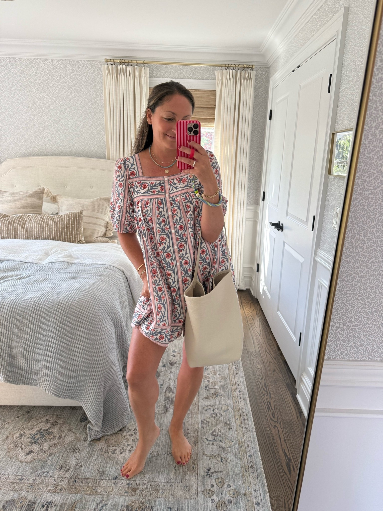 Today’s OOTD and my go-to summer tote from @Quince! This is the ivory in the large size and it’s the perfect work bag or mom bag.

#LTKootd #LTKdayinmylife #LTKmomlife