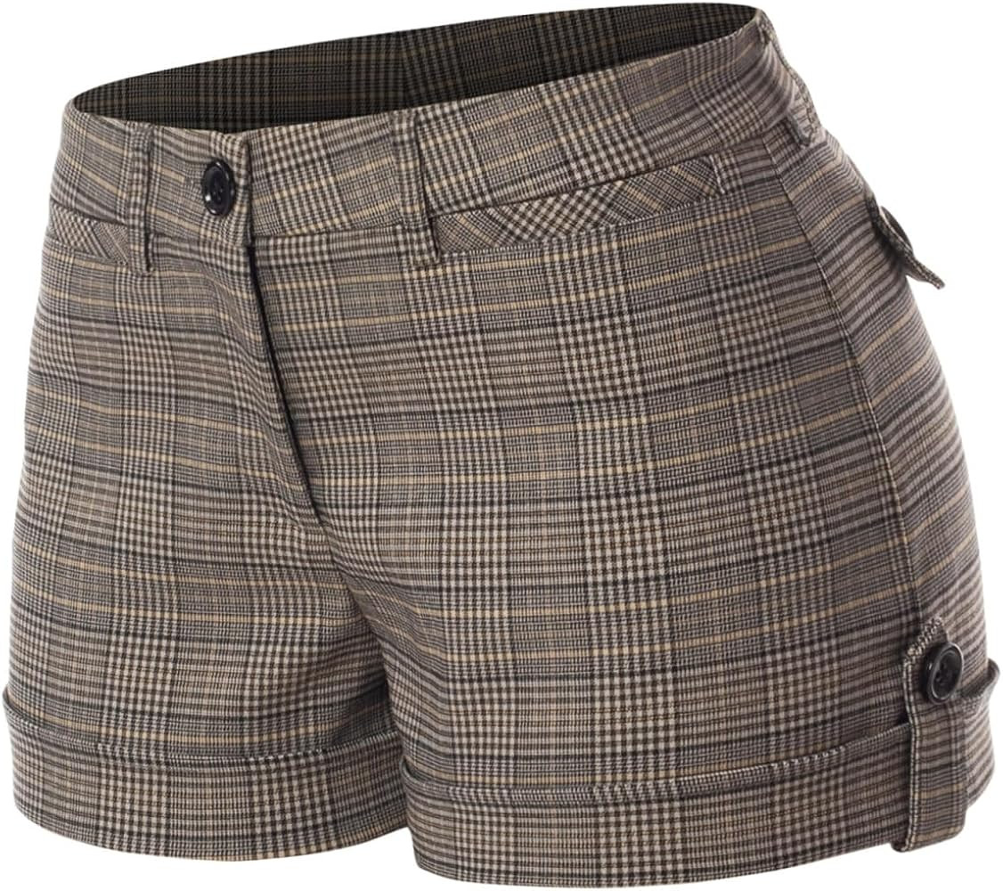 Design by Olivia Women's Body Enhancing Comfort Modern City Cuffed Short with Pockets | Amazon (US)