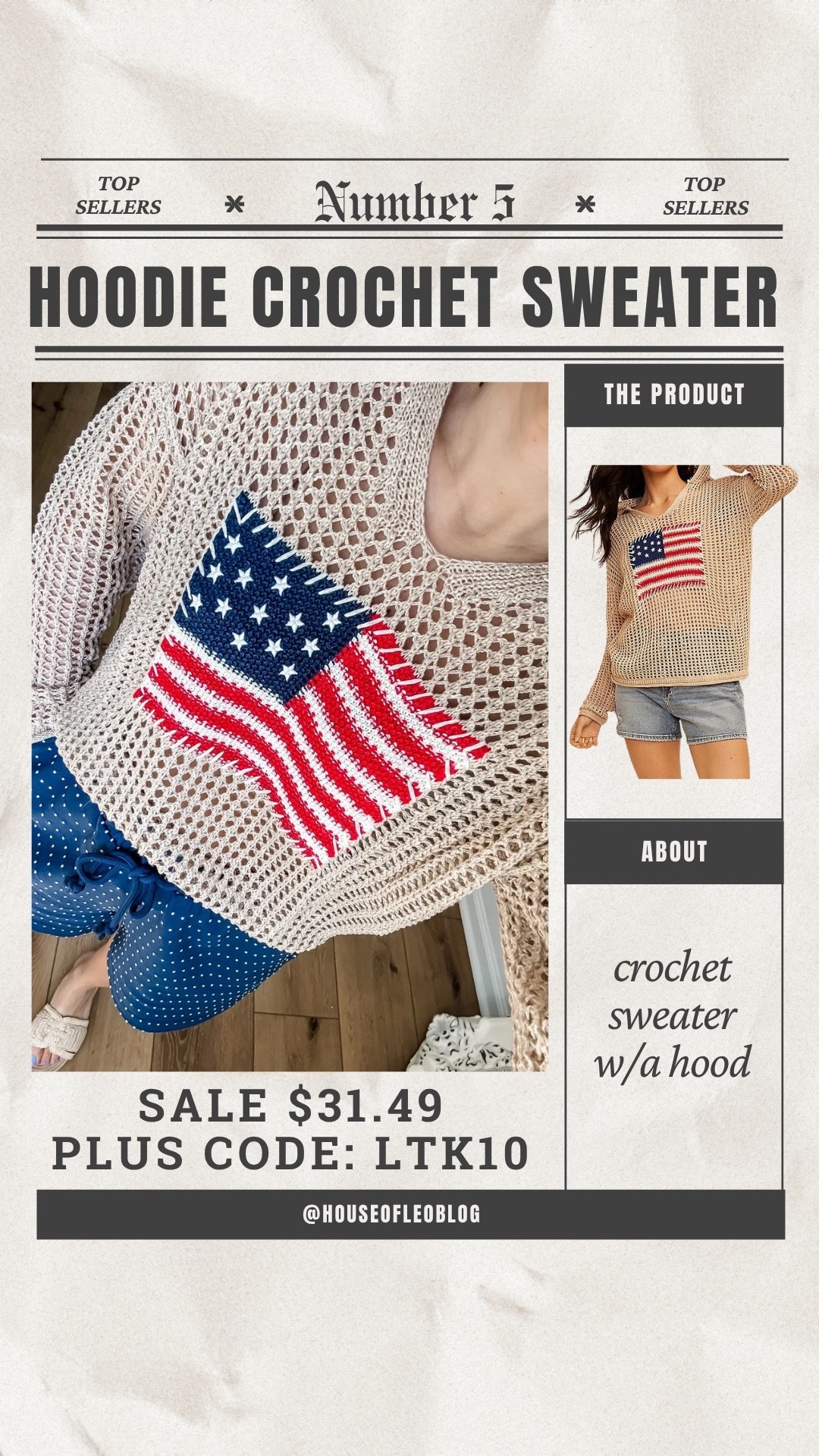 Code LTK10. Wearing small flag sweater.

#LTKSaleAlert #LTKOver40