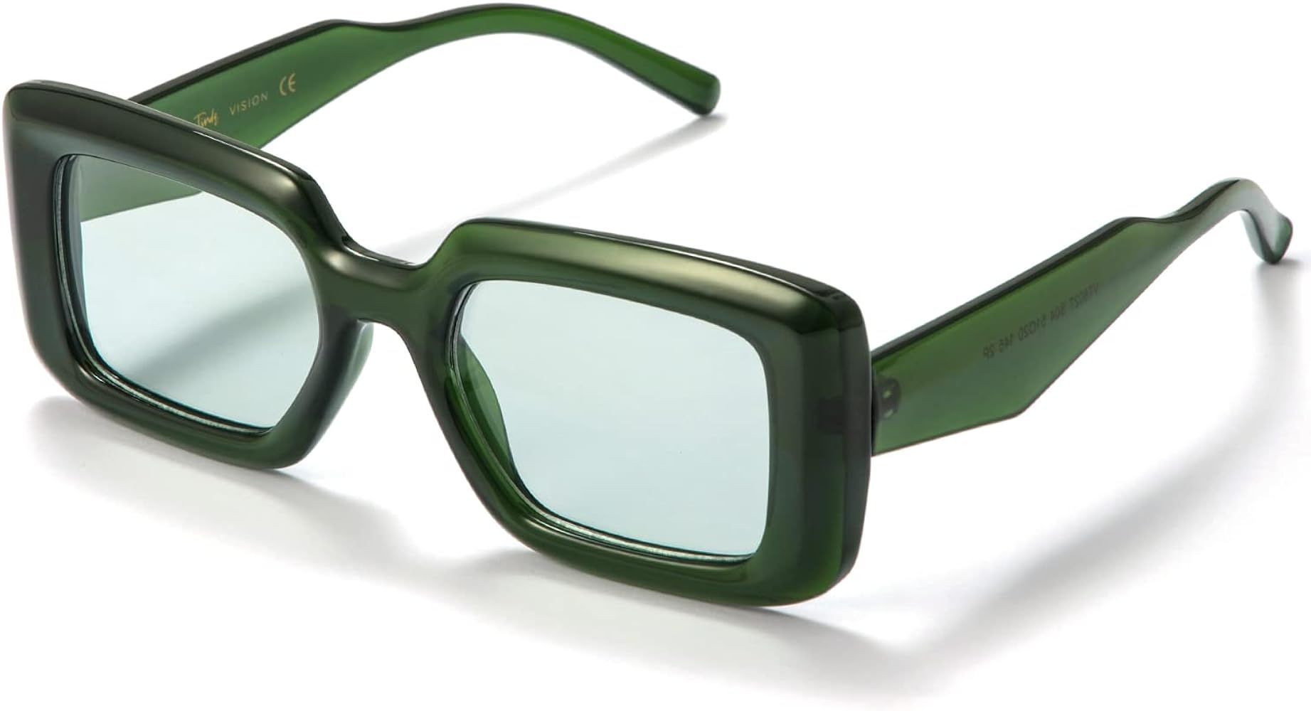 Veda Tinda Vision Polarized Rectangle Sunglasses Womens and Men Retro Trendy Square 90s Sun Glass... | Amazon (US)