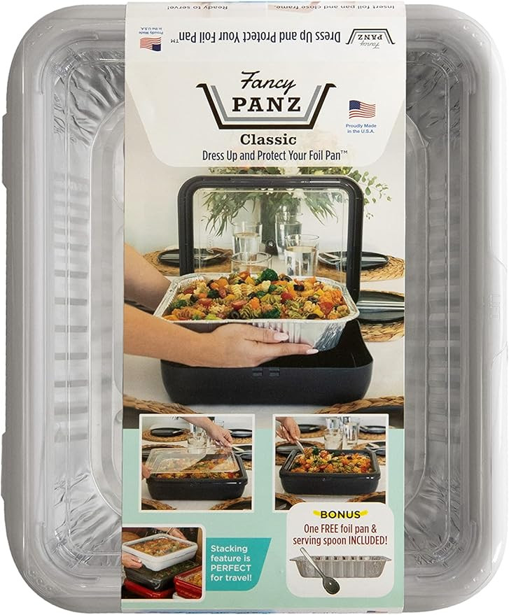 Fancy Panz Classic, Dress Up & Protect Your Foil Pan, Made in USA, Fits Half Size Foil Pans. Half... | Amazon (US)
