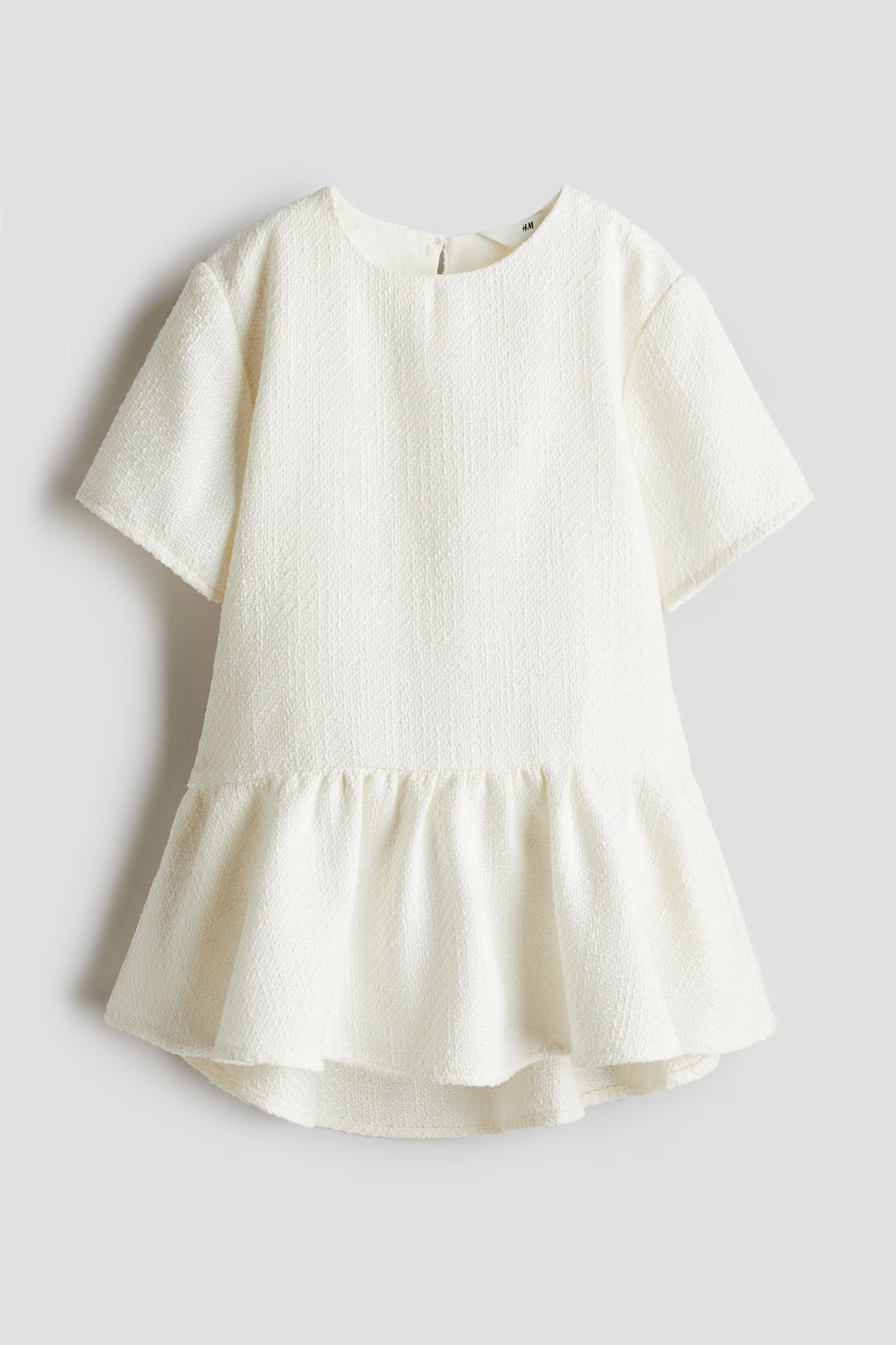 Jacquard-Weave Dress - White - Kids | H&M US | H&M (US + CA)