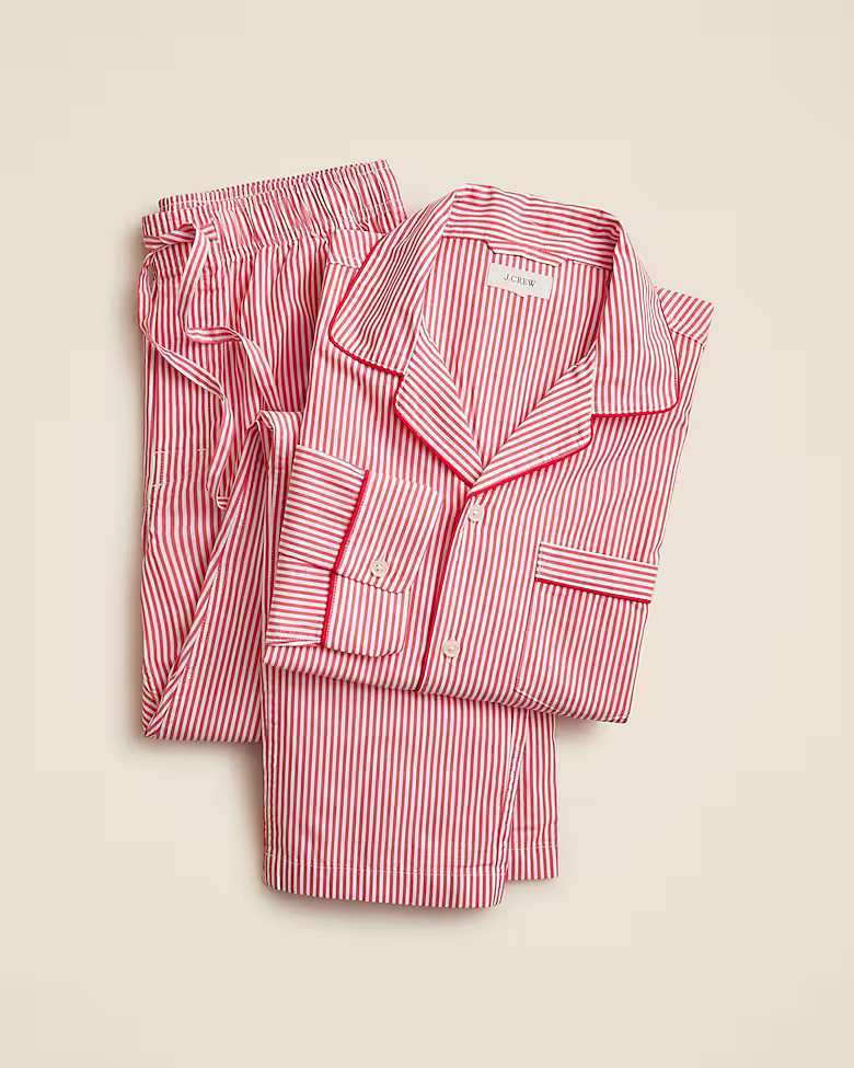 Pajama set in cotton poplin | J. Crew US