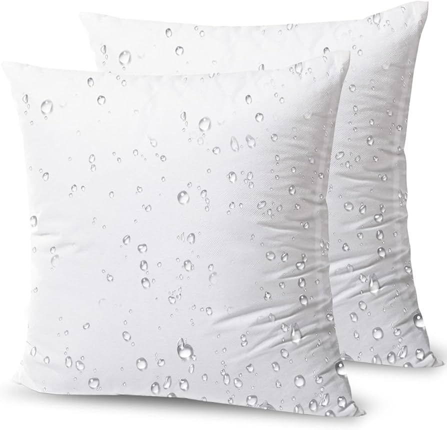 Phantoscope Outdoor Pillow Inserts - Square Form Water Resistant Microfiber Throw Pillows, Made i... | Amazon (US)