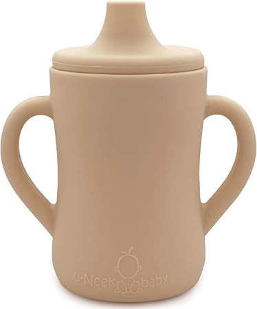 U-Neek baby Silicone Sippy Cup for Baby 6 Months+ | Two Handle Learner Cup for Toddlers | Transit... | Amazon (US)