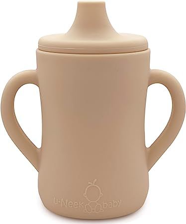 U-Neek baby Silicone Sippy Cup for Baby 6 Months+ | Two Handle Learner Cup for Toddlers | Transit... | Amazon (US)
