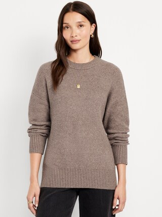 SoSoft Crew-Neck Tunic Sweater | Old Navy (US)