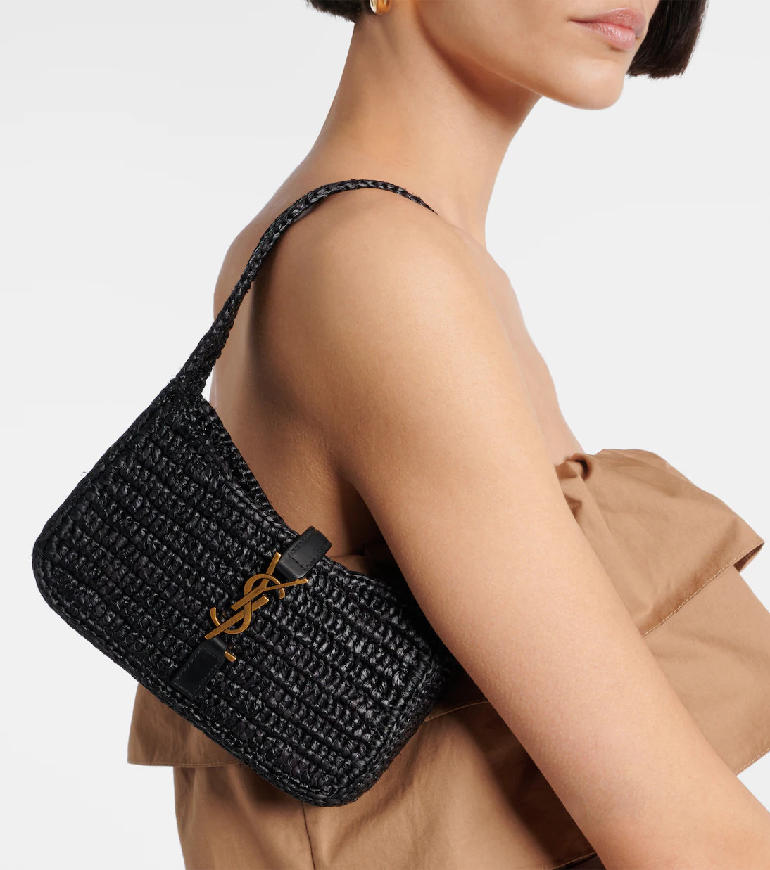 Le 5 à 7 Mini raffia shoulder bag | Mytheresa (UK)