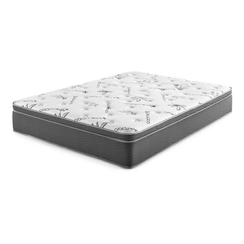 13" Rayon From Bamboo Euro Top Memory Foam Hybrid Mattress | Wayfair North America
