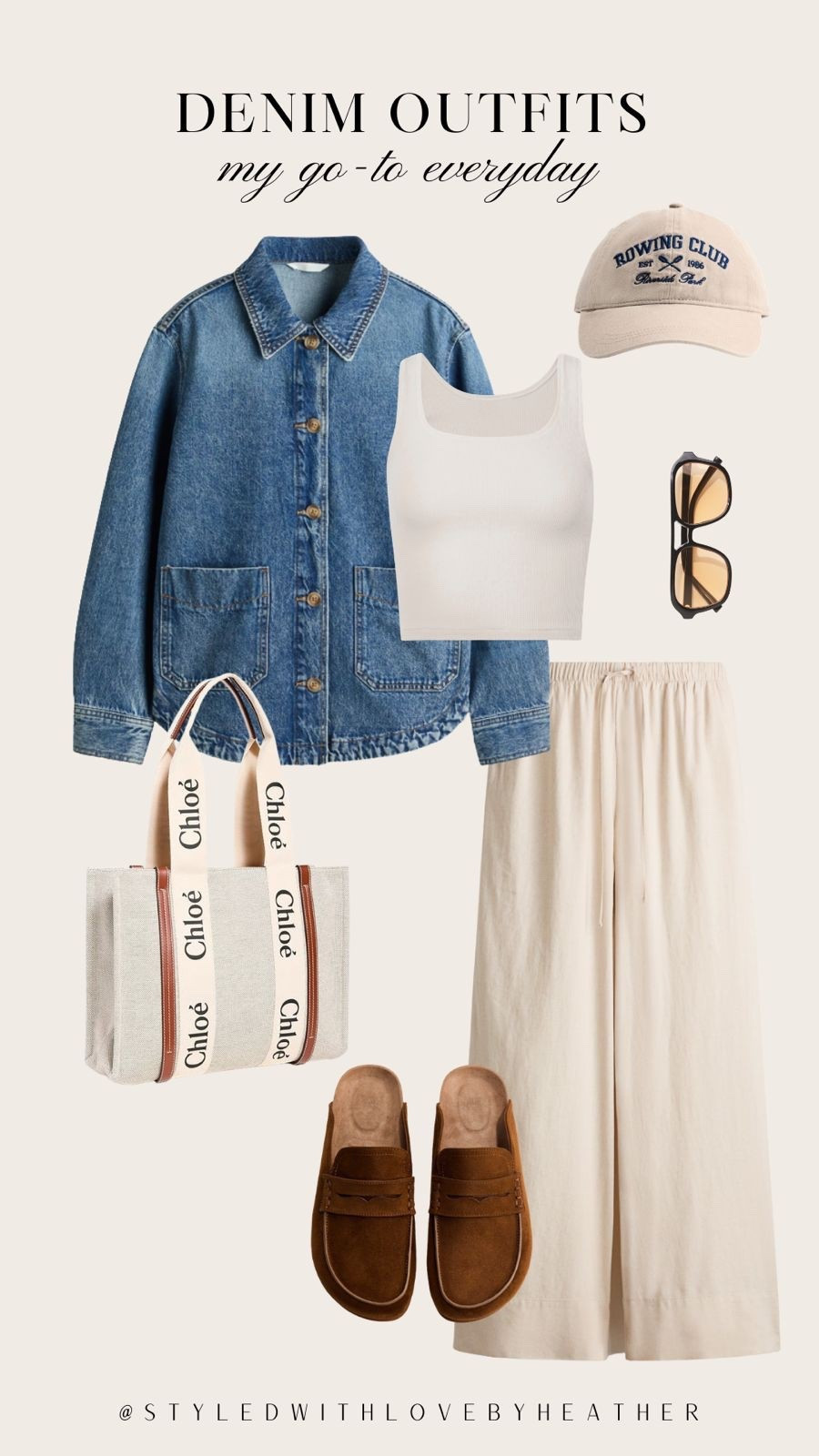 My current go-to everyday outfit formula 🤍
You really can’t go wrong with denim + soft neutrals—it always looks effortless but still put together. I love how comfortable this look is while still feeling elevated with the accessories.
These are the kind of pieces you’ll wear on repeat ✨



#LTKootd #LTKgrwm #LTKdayinmylife