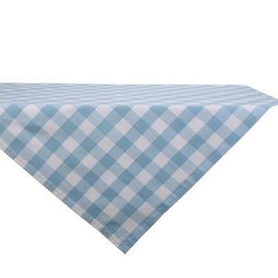 40" Cotton Buffalo Check Table Topper Blue - Design Imports | Target