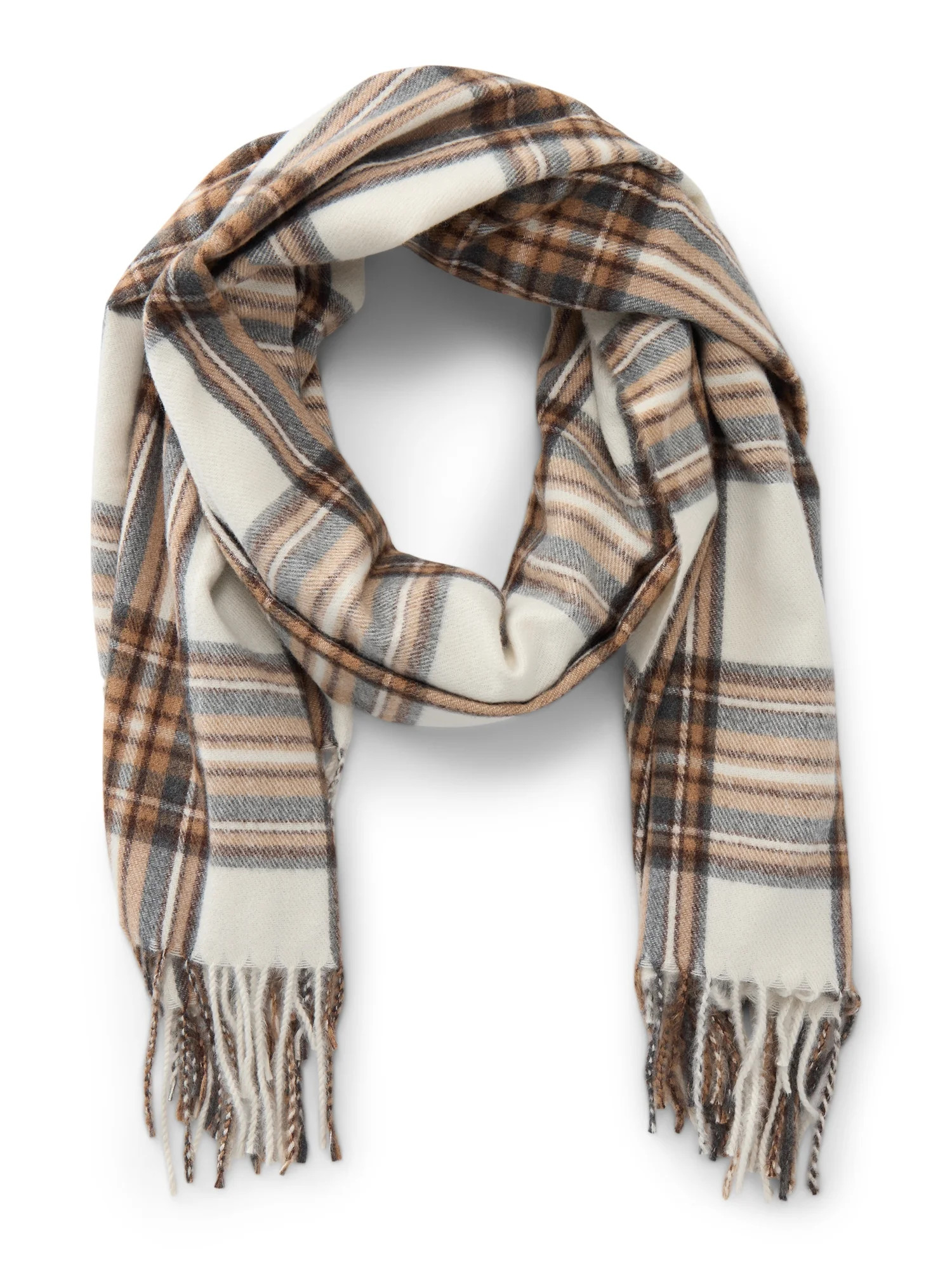 Time and Tru Plaid Blanket Scarf | Walmart (US)