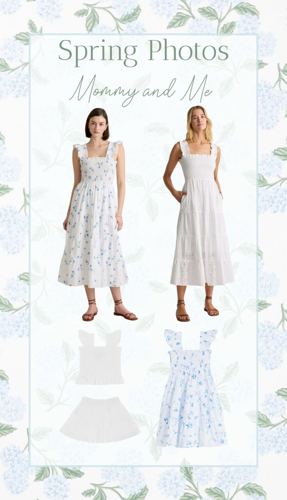 Mommy and Me outfits that are perfect for Spring pictures! 


Mommy and Me
Beach photos
Family Photos 

 #LTKStyleTip #LTKKids #LTKFamily