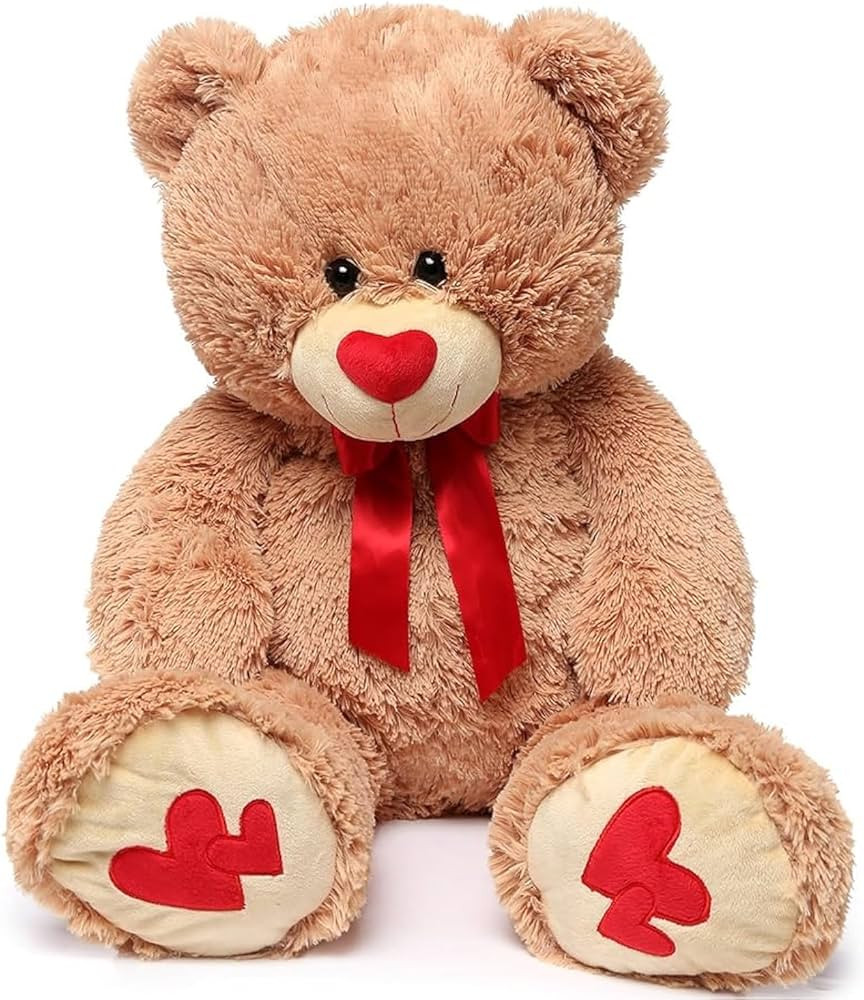 MorisMos Love Heart Giant Teddy Bear, 36 Inch Big Love Bears with Bow Tie, Large Valentines Stuff... | Amazon (US)