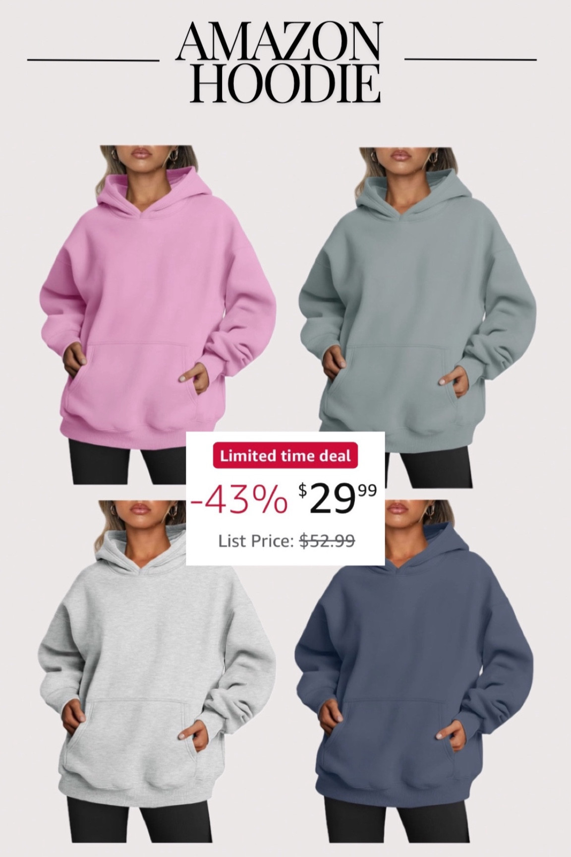 Amazon hoodie on sale right now!! Run before they’re gone! 👀 

Amazon finds, Amazon fashion, affordable fashion, hoodie, Amazon sale, cute clothes, back to school finds

#LTKSaleAlert #LTKBacktoSchool #LTKFindsUnder50