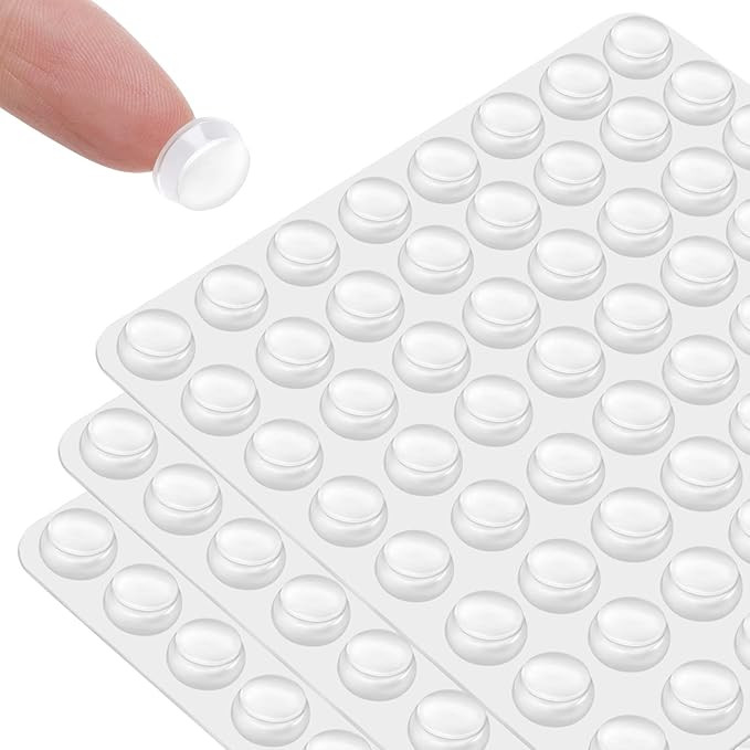 CHUNZEXI 192 Pcs Silicone Cabinet Door Bumpers Clear Self Adhesive- Rubber Door Stoppers for Cabi... | Amazon (US)