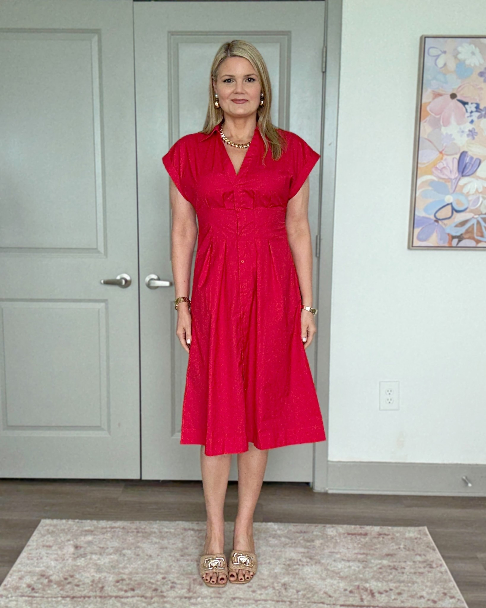 New cinched waist dress from Target! Looks like the Anthro Somerset dress for just $40! Comes in black and a blue stripe. Fits true to size. I’m 5’9”, size 6 and wearing the small  

#LTKFindsUnder50 #LTKWorkwear #LTKParties