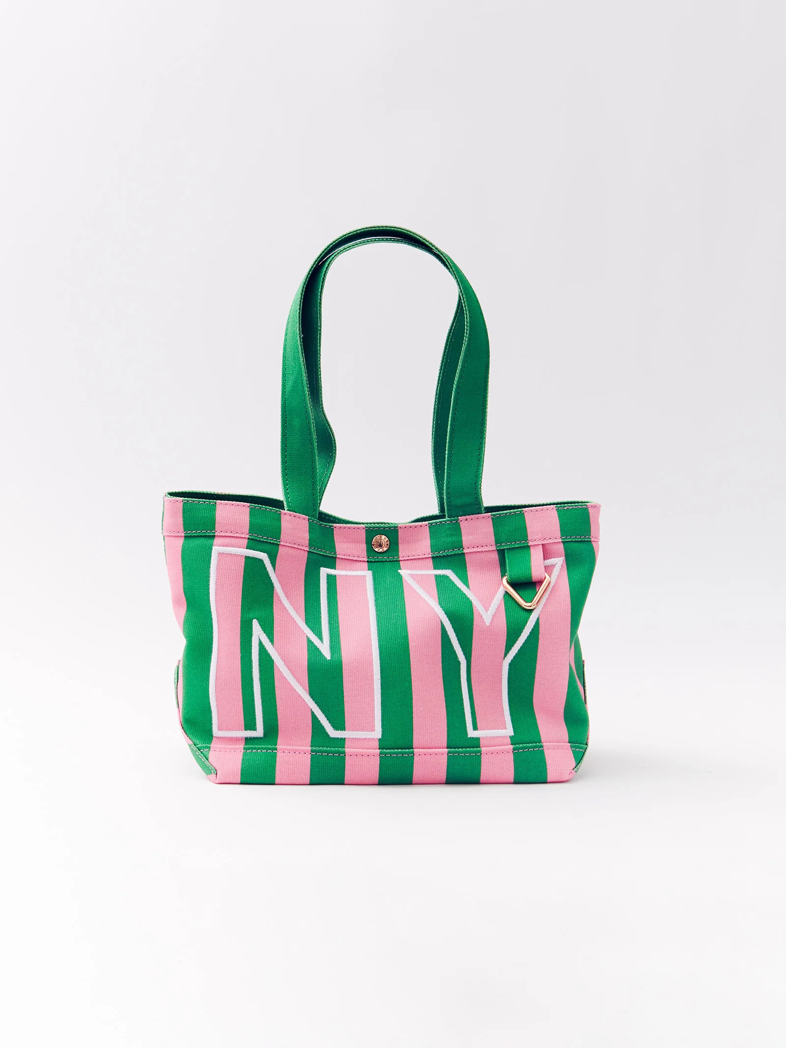 Striped Custom Alpha Tote - Grove | BaubleBar