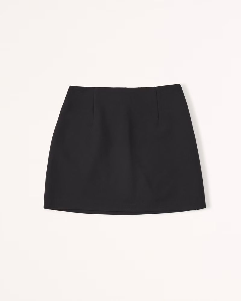Women's Menswear Mini Skort | Women's Bottoms | Abercrombie.com | Abercrombie & Fitch (US)