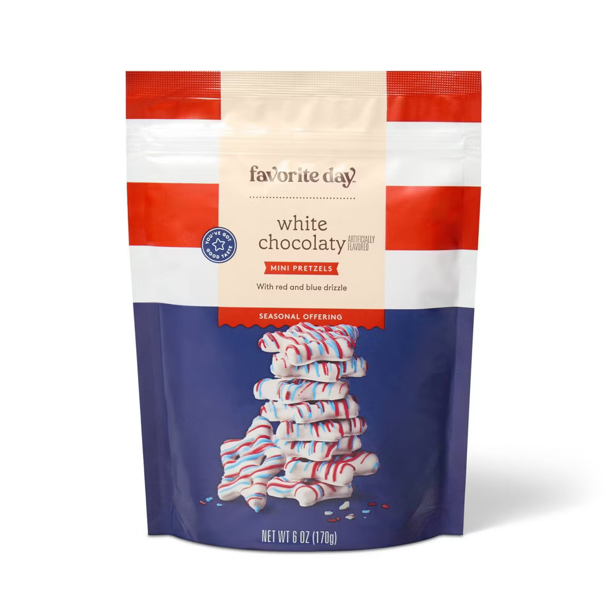 White Coated Star Shaped Pretzel - 6oz - Favorite Day™ | Target