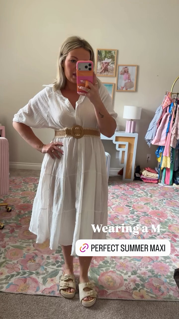 Perfect cotton maxi dress! Change up the style by throwing on a belt around the waist!

#LTKMidsize #LTKSeasonal