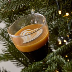 Glass Espresso Shot Ornament | West Elm (US)